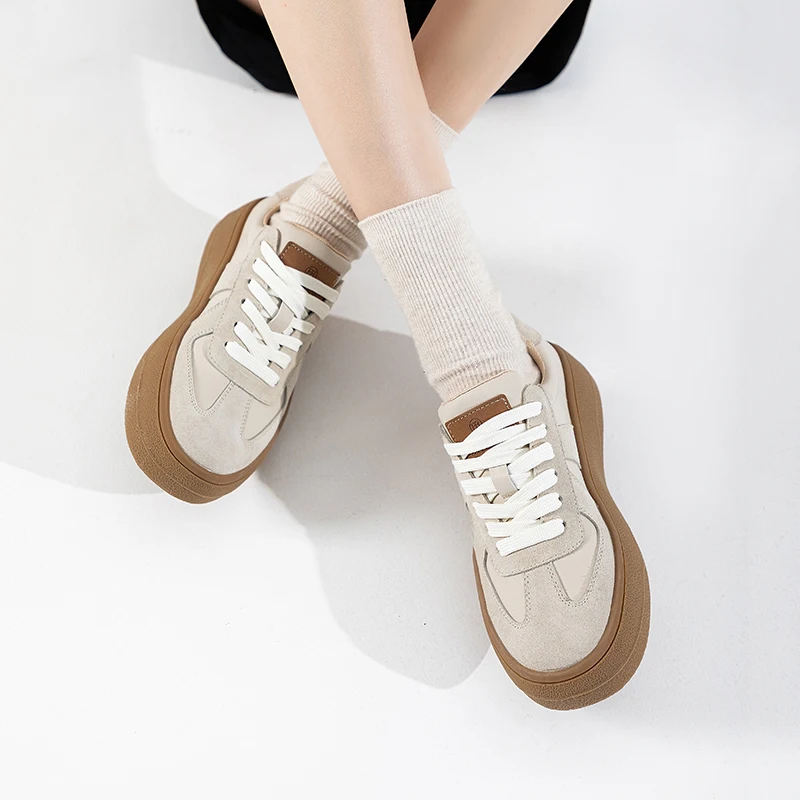 Platform Sports Shoes for Women 2023 Casual Sneakers Girl Comfortable Tennis Luxury Designer Running Flat Shoes Female Plus Size