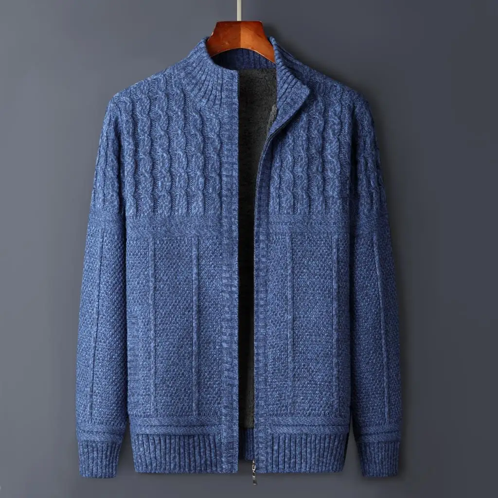 Fleece Winter Sweater Men Cardigan Wool Liner Pullover Knitted knitwear Sweats Zippés Male Clothing Men Cardigan Jacket Jumpers