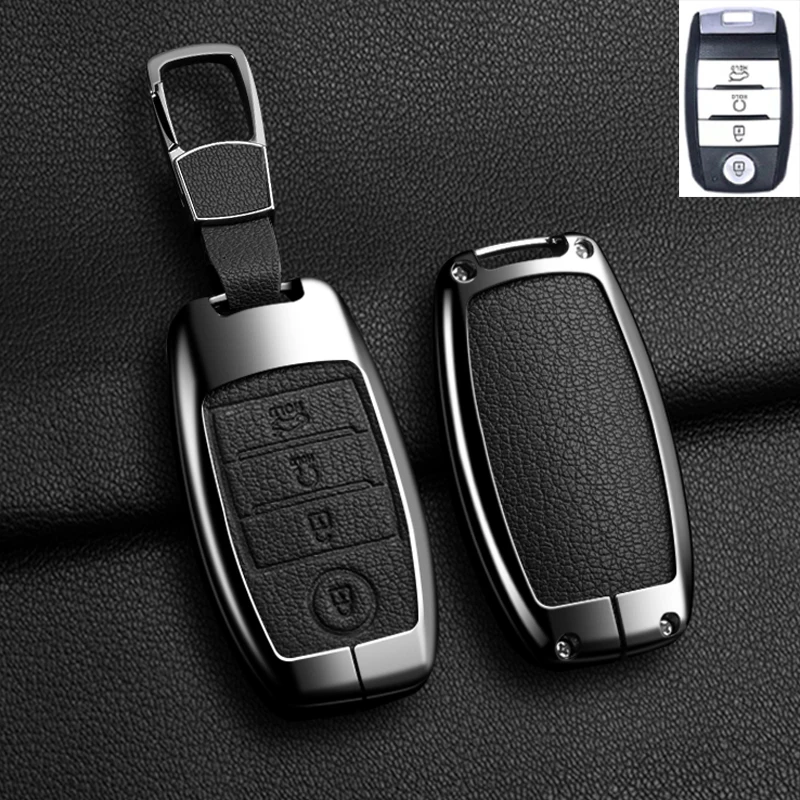 

Чехол для автомобильного ключа Kia Picanto Sportage 2017 2020 RIO 3 Cerato 4 Soul K5 Ceed Optima Seltos Sorento, кожаные автоаксессуары