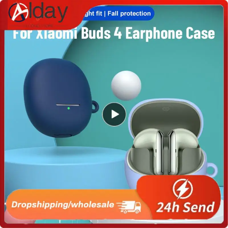 

Soft Protector Sleeve Silicone Case Colourful Protective Cover Wireless Earbuds Protect Shell Earphone Cover For Buds 4