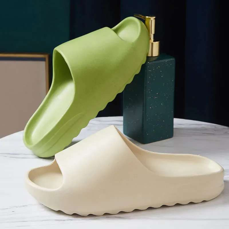 

Summer Slippers Men Women Indoor EVA 2021 high Soft Bottom Sandals Trend Slides Light Beach Shoes Slippers Home big size 46