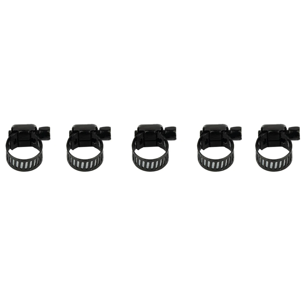 

Durable Pipe Clamps Clips Accessoties Clamp Fuel Line Kit Part 5pcs Accessories Black Clip Diesel Jubilee HOSE