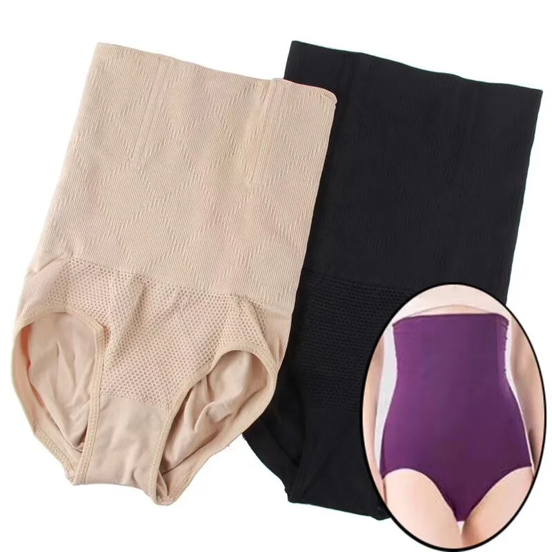 

2022 Women High Waist Postpartum Belly Sculpting Underwear Ladies New Plus Size Panties Females Casual Breathable Elasticity