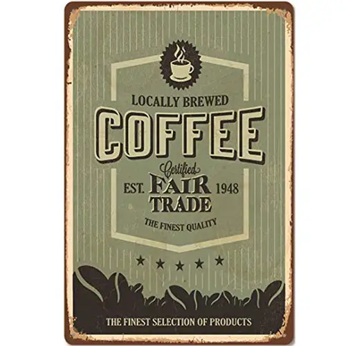 Оригинальный ретро дизайн локально заряженный кофе оловянные металлические