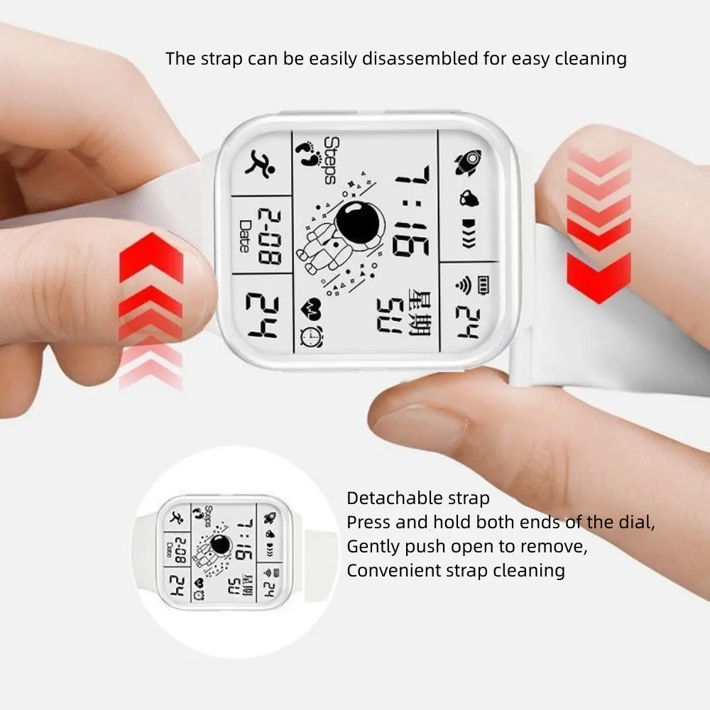 Men Women Multifunctional Smart Watch Waterproof Date Clock Stopwatch Electronic Watches Big Dial Digital Girl Boy Student watch