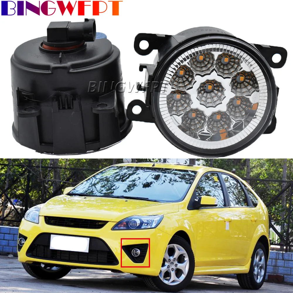 

Противотуманные фары s для Ford Focus MK2 MK3 Fusion Transit Fiesta Tourneo C-Max Mustang Ranger Explorer светодиодный противотуманные фары, противотумансветильник фары s