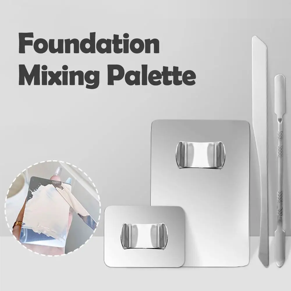

Acrylic Palette Spatula Rod Foundation Eye Shadow Pigments Stainless Makeup Nail Art Manicure Tool Set