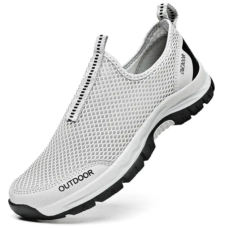 

Кроссовки мужские без бретелек, эластичная спортивная обувь на шнуровке, имитация бренда, для бега и активного отдыха