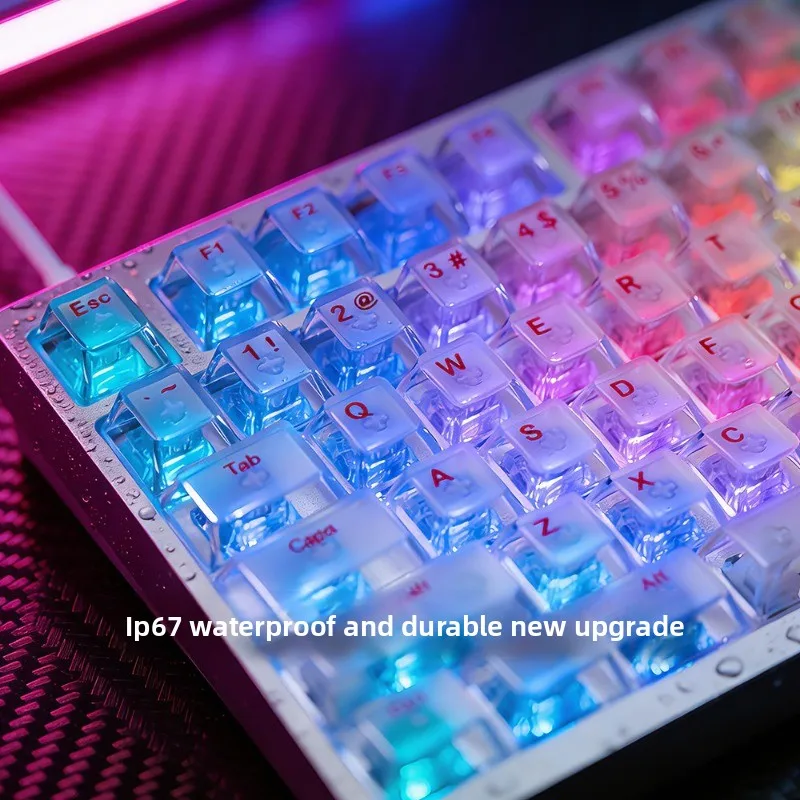 Фото Механическая клавиатура IROK MG75V2 с магнитными переключателями, проводная, из алюминия с ЧПУ, RGB, Gasket-структура, RT0.001, 8k, с низкой задержкой, для геймеров №5