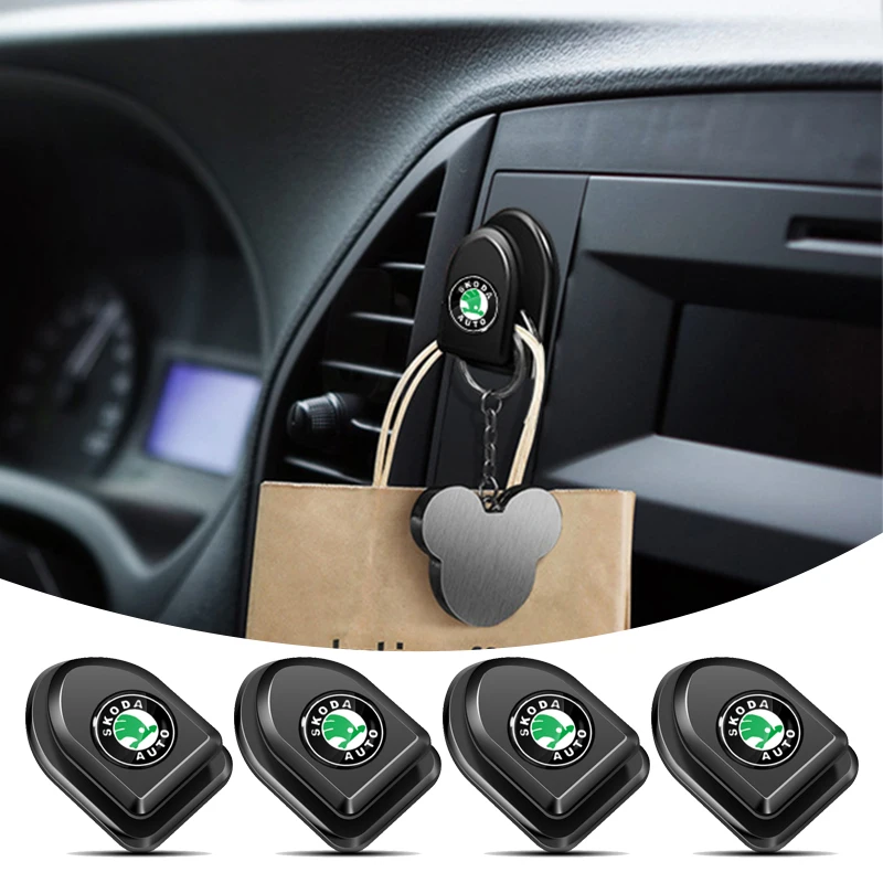 

Mini Car Hooks Organizer Storage Hanger for USB Cable Headphone Key Storage for Skoda Octavia a7 a5 2 3 Fabia Kamiq Kapoq Kodiaq