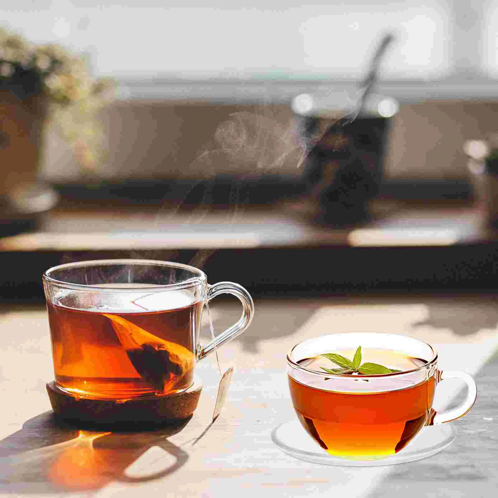 4 шт. десертная тарелка Стеклянное блюдо кофейные кружки чашки для эспрессо чая