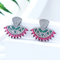 kellybola exclusive gorgeous high quality zircon bridal geometric crystal pendant earrings womens wedding daily anniversary hot