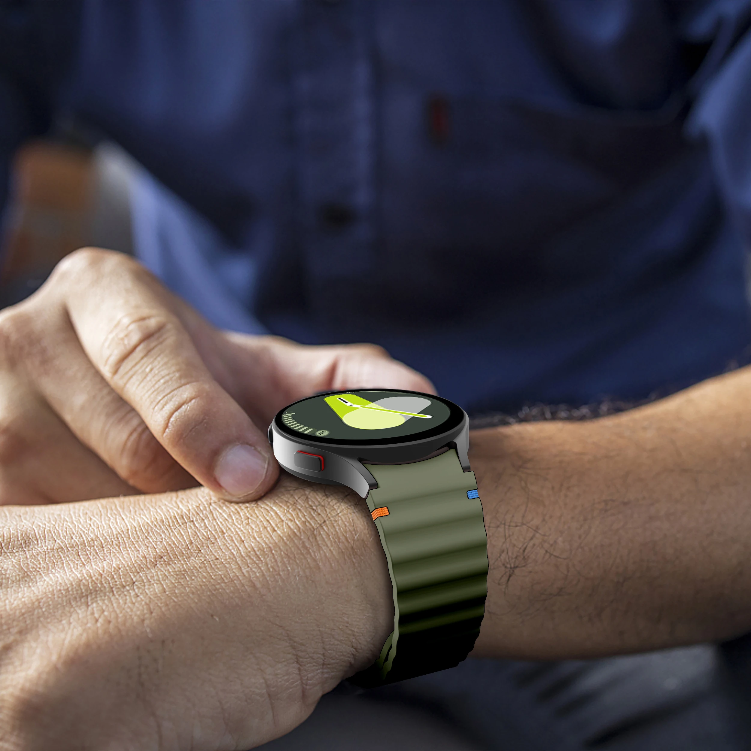 Ремешок силиконовый для Samsung Galaxy Watch 7 44 мм 40 оригинальный браслет 4 6 Classic 5 pro FE band 43