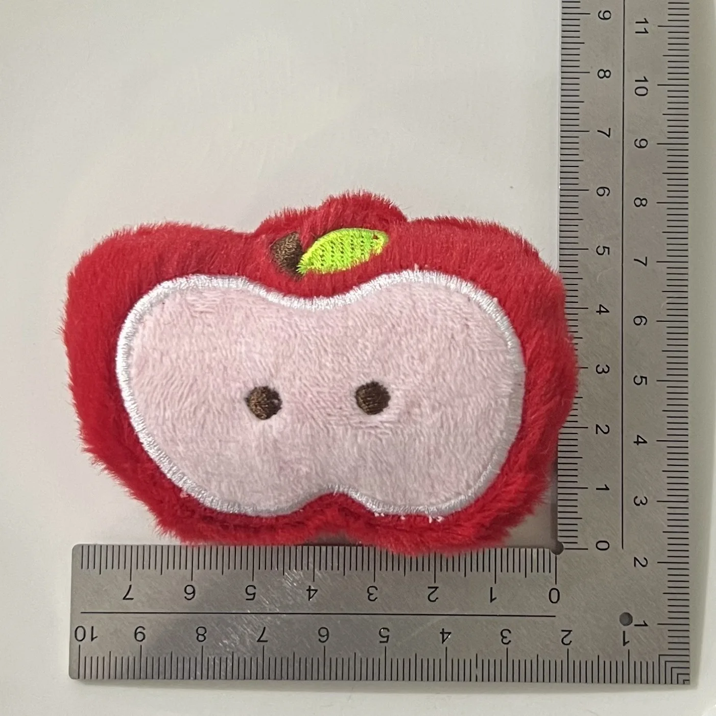 2 шт. милые большие плюшевые аксессуары с красным яблоком головной убор сделай