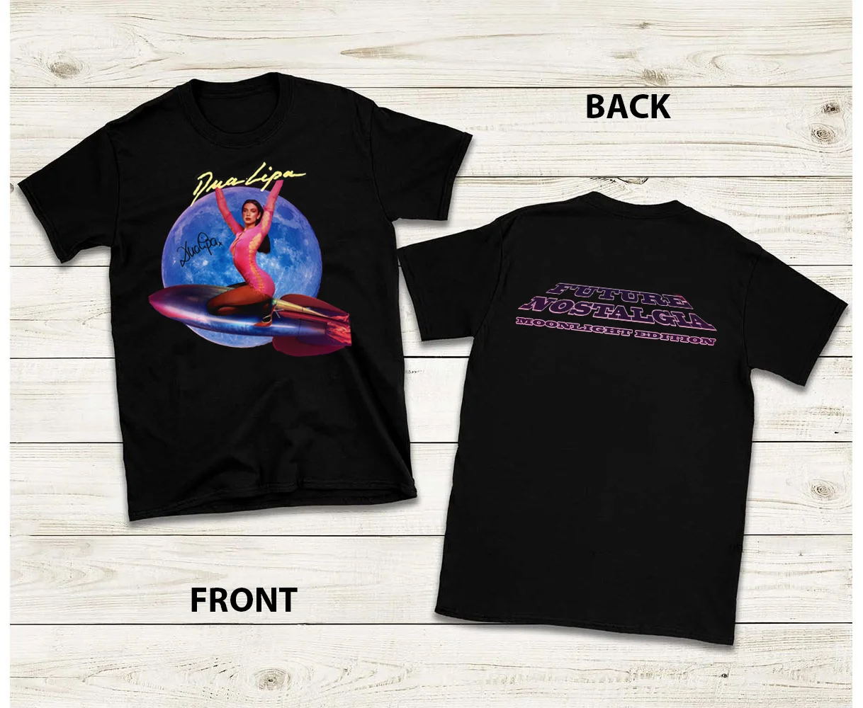 

Future Nostalgia Dua Lipa Shirt 2 SIDES Black Men Full Size S-3XL DD685