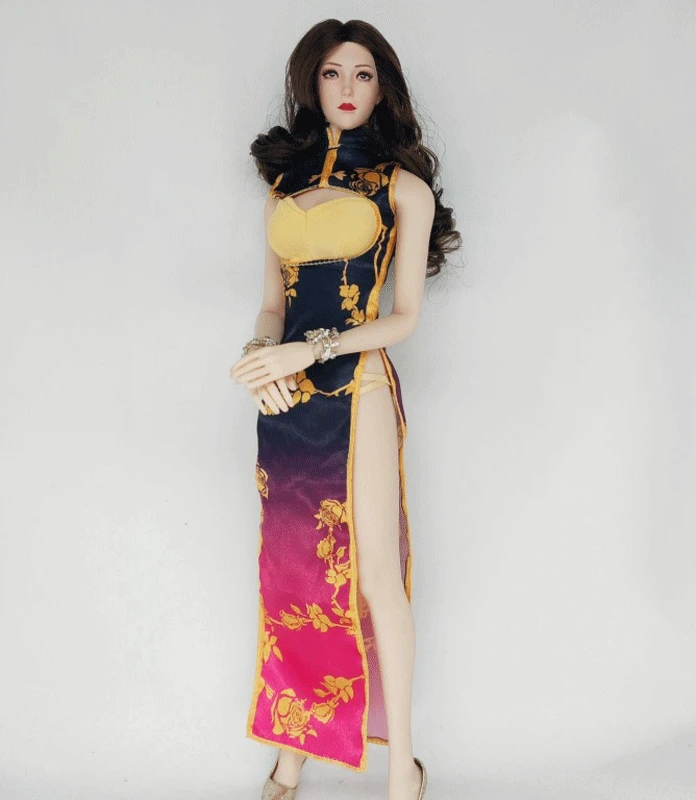 

1/6th Female Sodier Accessary Clothes Cheongsam Dress Model for 12'' Figure