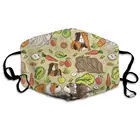 Моющаяся многоразовая маска для морских свиней, хлопковая маска для защиты от пыли, для детей, подростков, мужчин, женщин, мужчин, с регулируемыми ушами