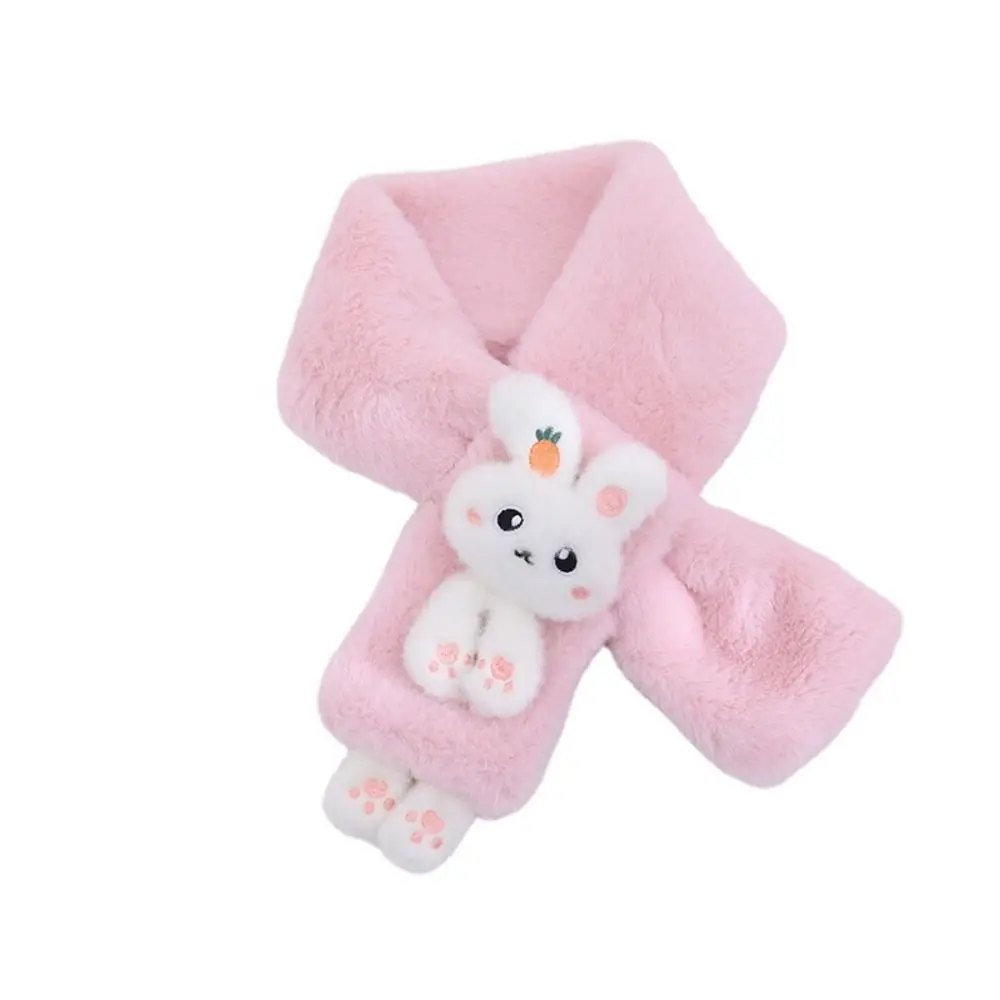 Универсальный плюшевый шарф из искусственного меха с героями мультфильмов