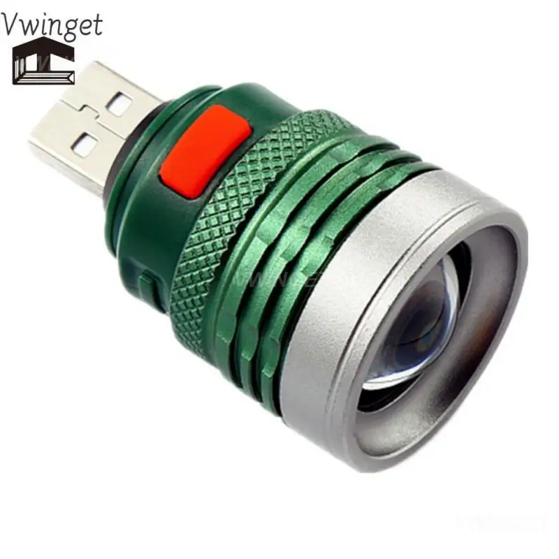 

3 Modes Flashlight Power By Usb Interface Power Bank Led Lighting Ultra Bright Usb Flash Light Torch Lanterna