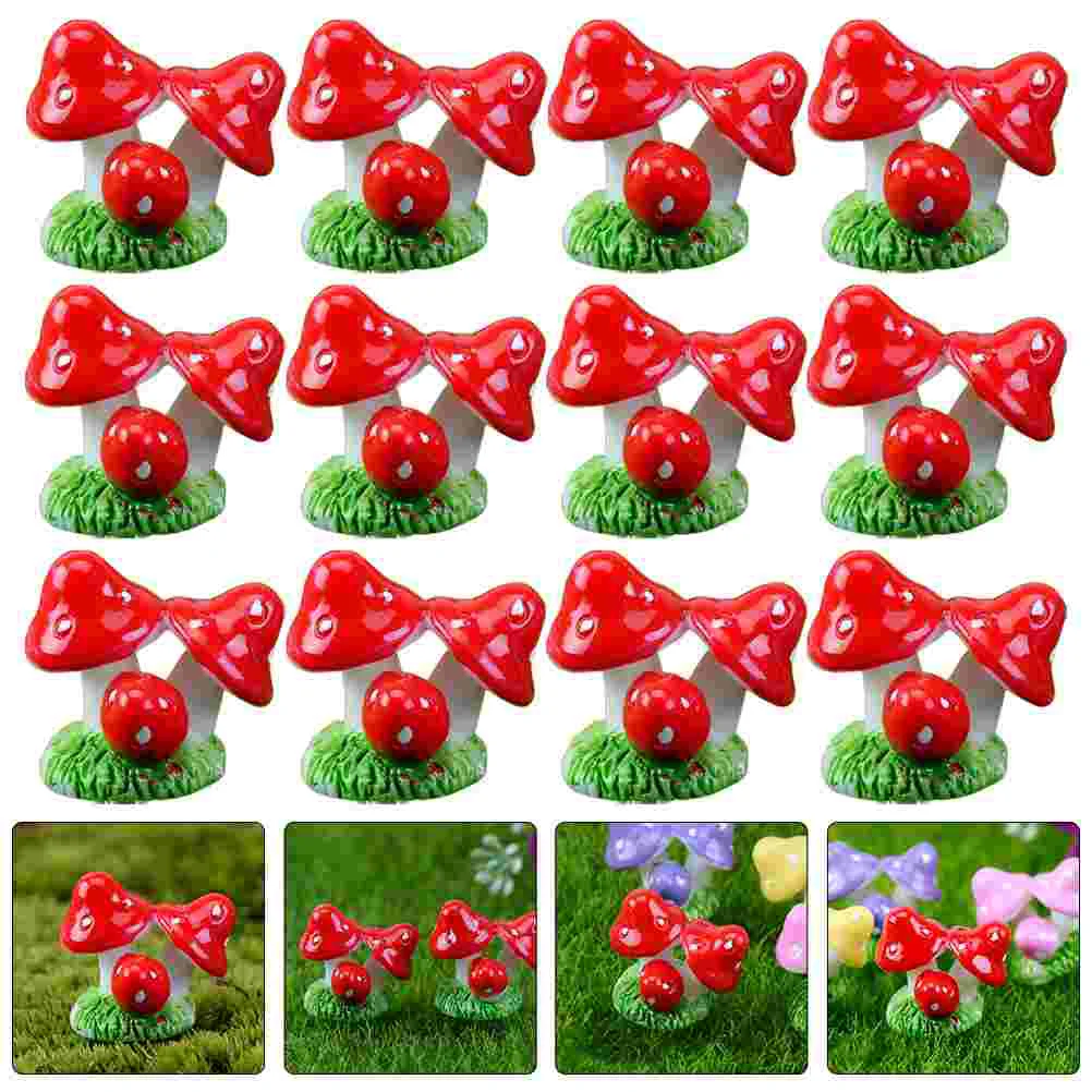 

Mushroom Mushrooms Mini Ornament Decoration Figurines Bonsai Tiny Fake Landscape Decor Ornaments Decorations Figurine Toppers