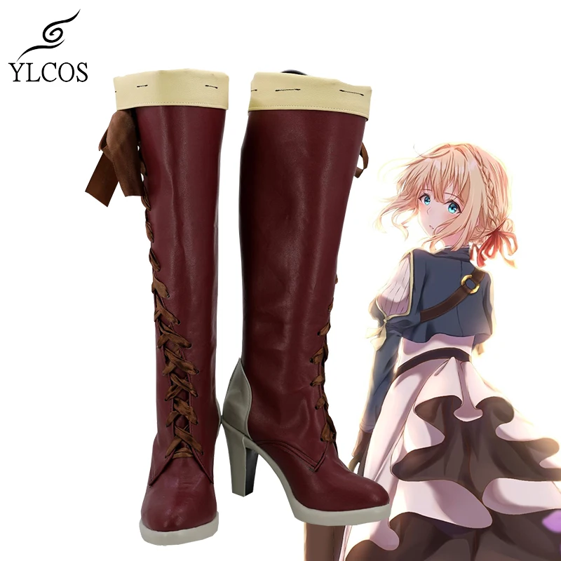 

Anime Violet Evergarden Cosplay Shoes Halloween Party Fancy Boots Custom Made