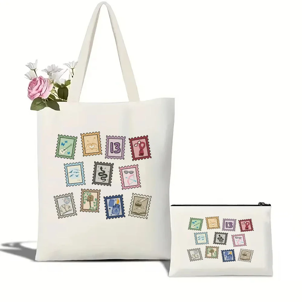 Женская Большая Холщовая Сумка-тоут В Стиле Харадзюку Экологически Чистая Сумка