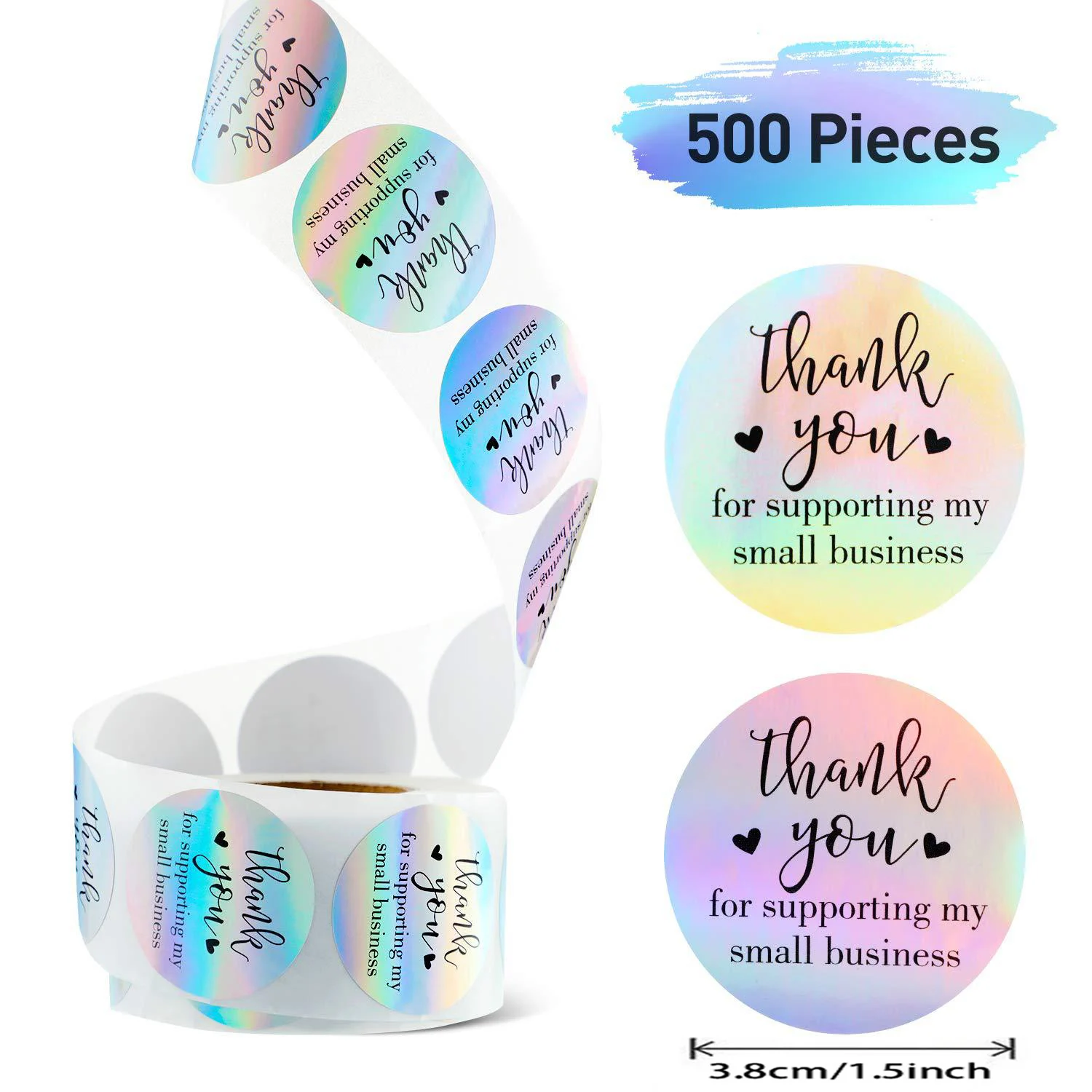 

RUOPOTY 500pcs Thank you for labeling envelopes, birthday gifts, birthday wrapping paper, DIY gift stickers