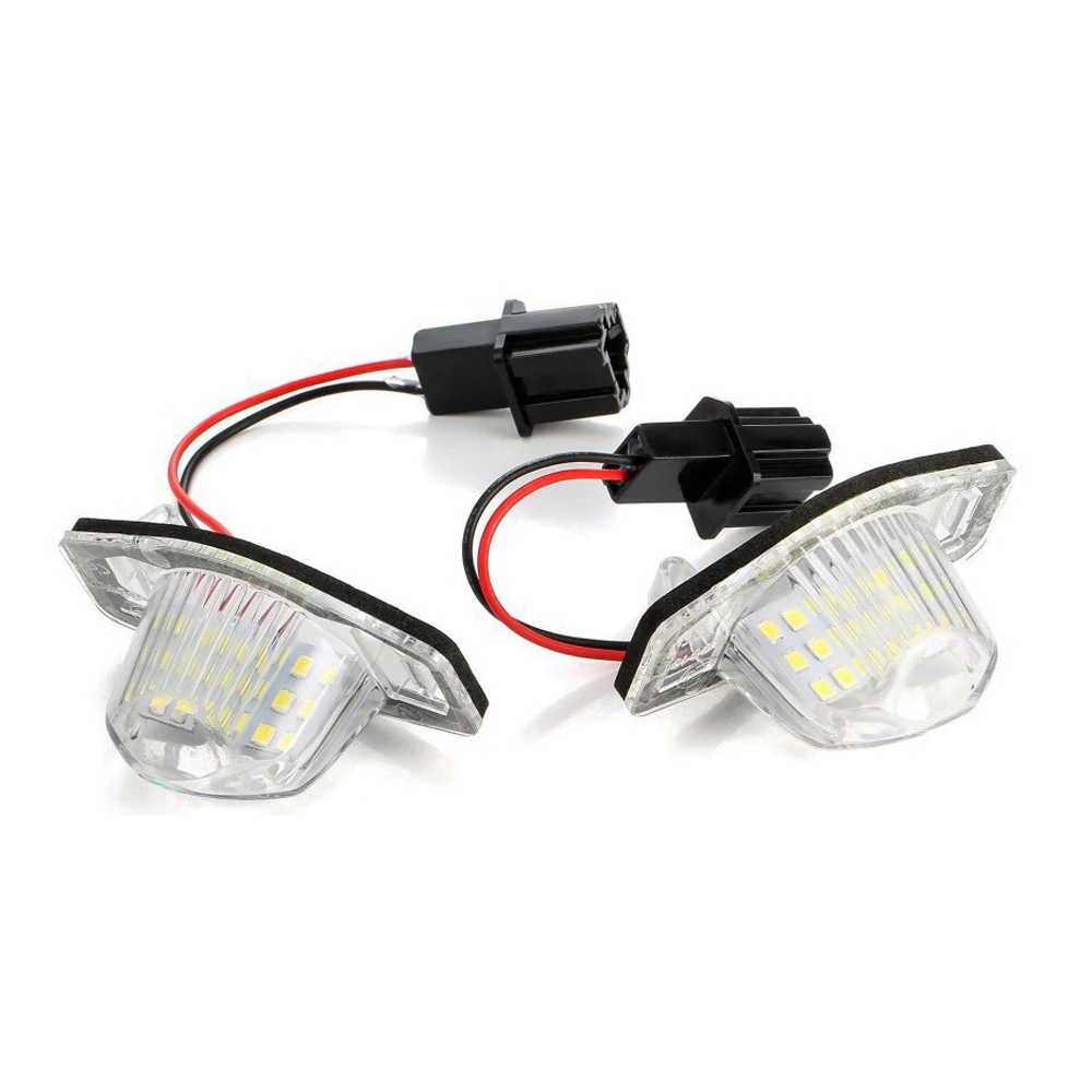 

2 Pcs LED Car Number License Plate Light Lamp Replacement for Honda Jazz Odyssey Stream Insight CRV FRV HR-V Crosstour 5D DXY