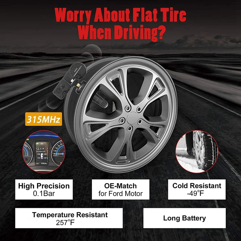 Датчик давления в шинах 315 МГц система мониторинга TPMS программатор датчик для Ford