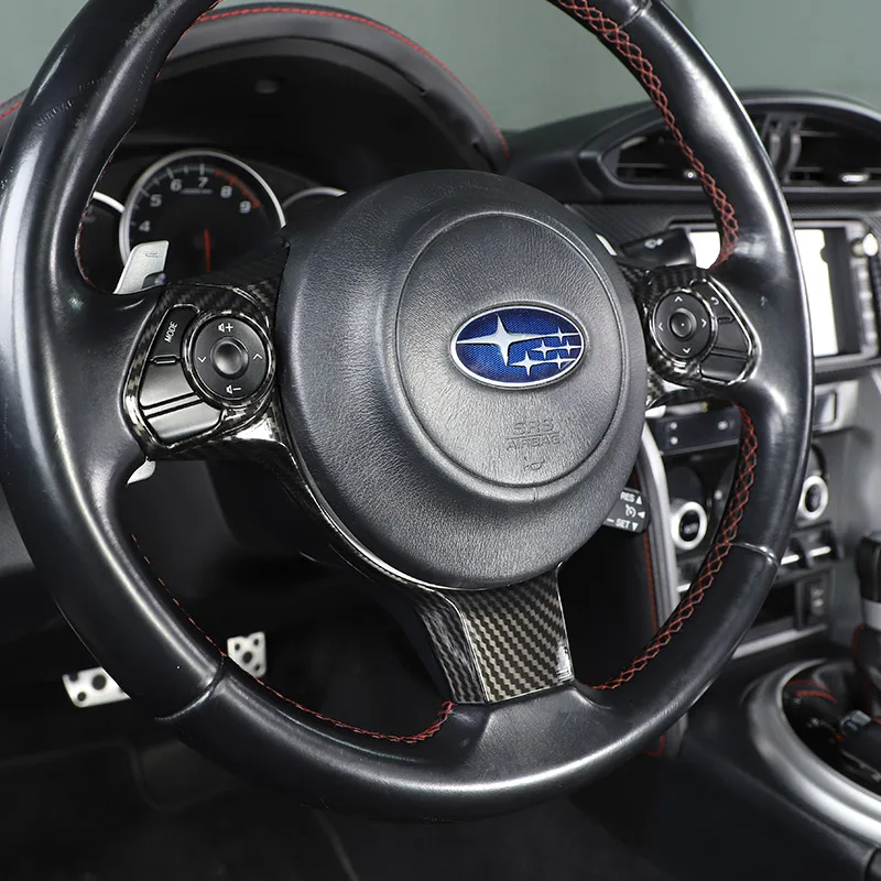 Фото Для Toyota 86/Subaru BRZ 2017-2025 ABS автомобильный руль, большая рамка, кнопка, декоративная наклейка, аксессуары для салона автомобиля №4