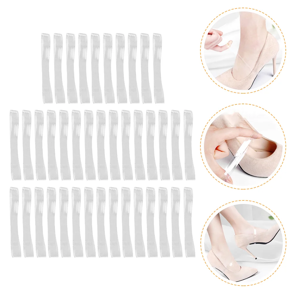 

20 Pairs Anti Drop High Heels Platform Women Supply Accessories Transparent Fixator Anti-loose Gel Woman Fixing Shoelace