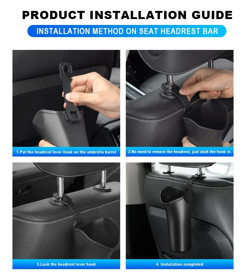 Многофункциональное автомобильное ведро для хранения зонтов водонепроницаемая