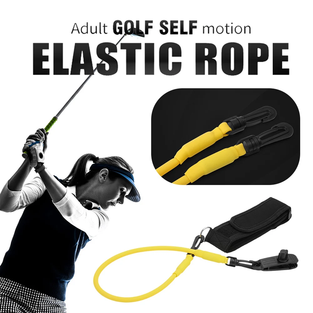

Поворачивающаяся веревка для гольфа, эластичная резинка на талию, направляющая осанка, тренировочная корректирующая веревка для гольфа, качели