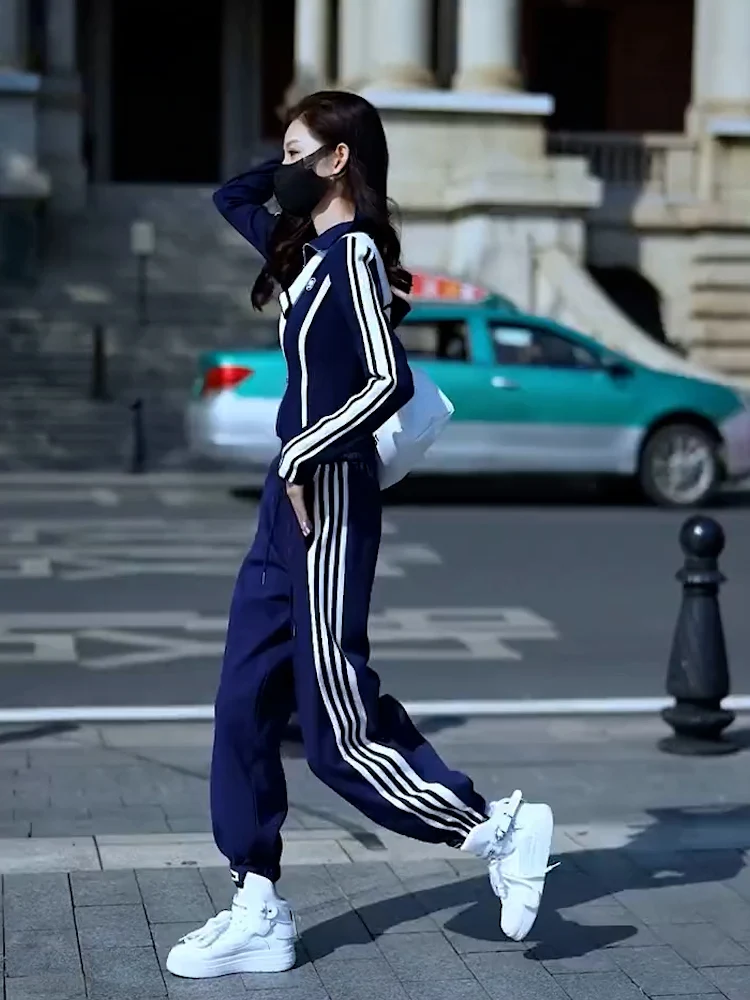 Европейские товары жареный уличный комплект для женщин на весну и осень 2024