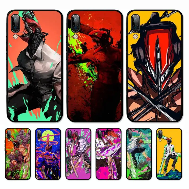 

Chainsaw Man Phone Case for Vivo Y91C Y11 17 19 17 67 81 Oppo A9 2020 Realme c3