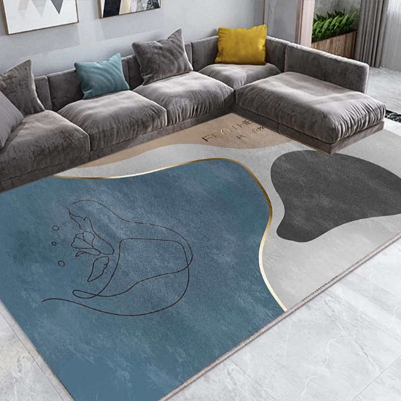 

Geometric Carpet Washable Lounge Rugs Large Area Rugs Bedroom Carpet Non-slip Mats Modern Carpets for Living Room Decoration