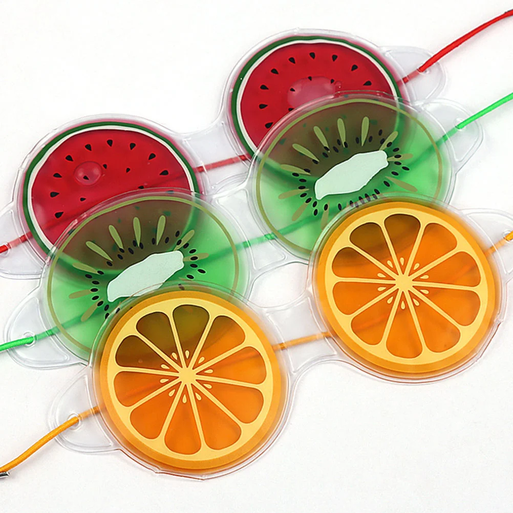 

3pcs Summer Eye Patches Cartoon Eye Fatigue Relief Patches PVC Ice Eye Pads for Home