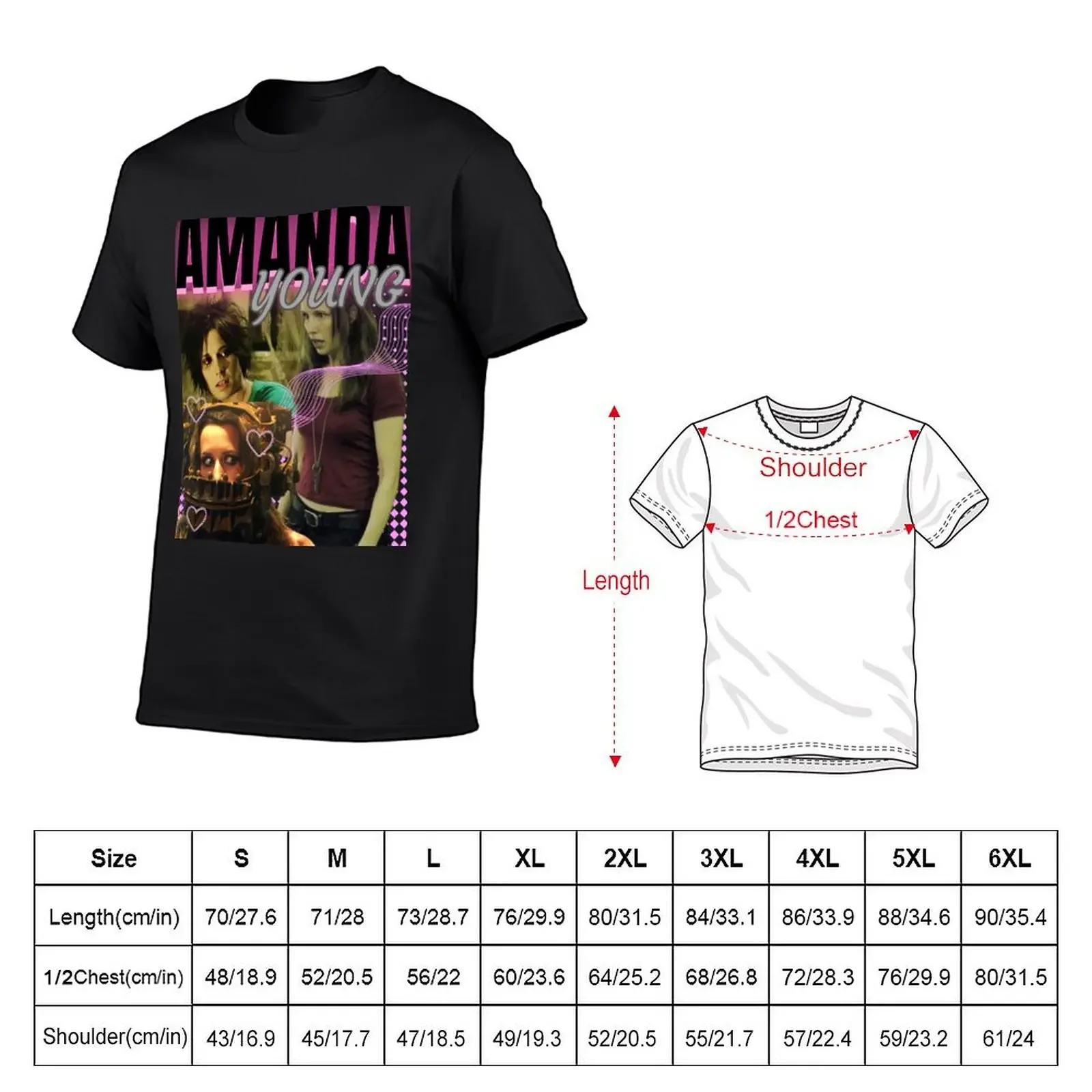 Футболка Amanda Young Saw X Design с животным принтом для мальчиков, простые рубашки, футболки с рисунком, мужские футболки с рисунком (art.: 3920cc7ff11db) - 3920cc7ff11db