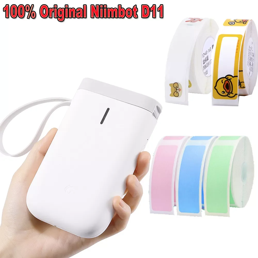 

Original Niimbot D110 Label Printer Mini Wireless Printer Thermal Price Label Printer Office Pricetag Maker Printers Label Paper