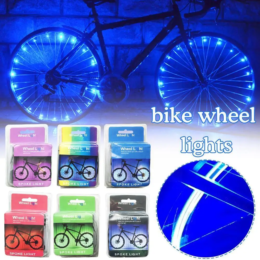 

Colorful Rainproof LED Bicycle Wheel Lights Front and Tire Strip Spoke Lights Accessories Decoration Cycling Light Rear D8X5