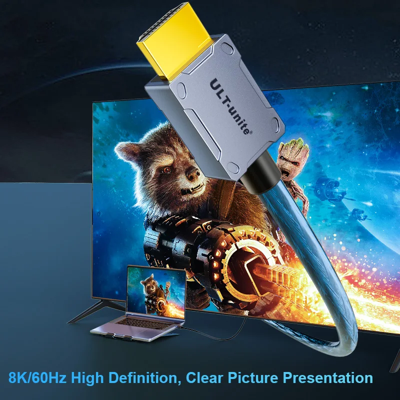 8K HDMI-совместимый кабель 4K @ 120 Гц HDTV 2 1 48 Гбит/с адаптер для RTX 3080 eARC HDR видеошнур