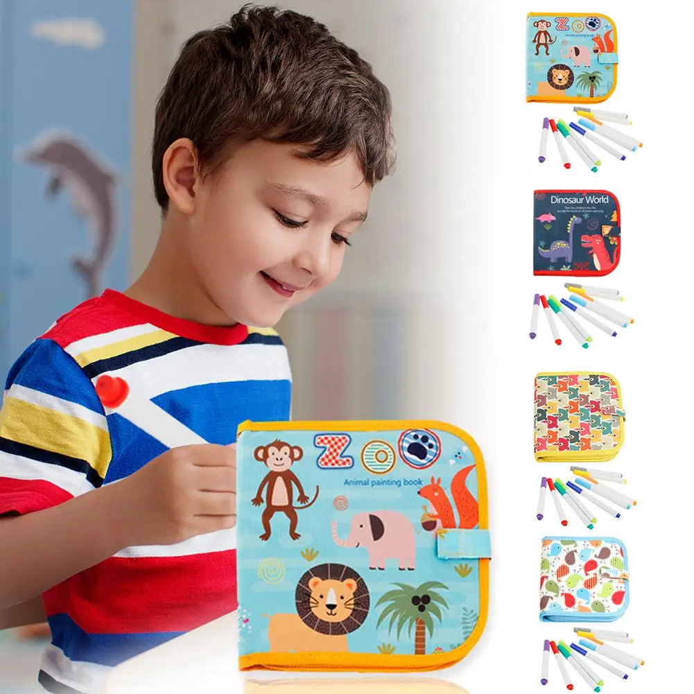 

Книжка-раскраска для письма, игрушка для раннего развития детей, подарок на день, физические упражнения, игра воображения неба