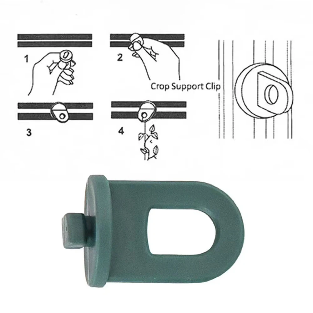 

50pcs Plastic Plant Hanging Clips Reusable Fastener Greenhouse Grow Kit For Garden Tree Tomato Vines Multi-Function Clip