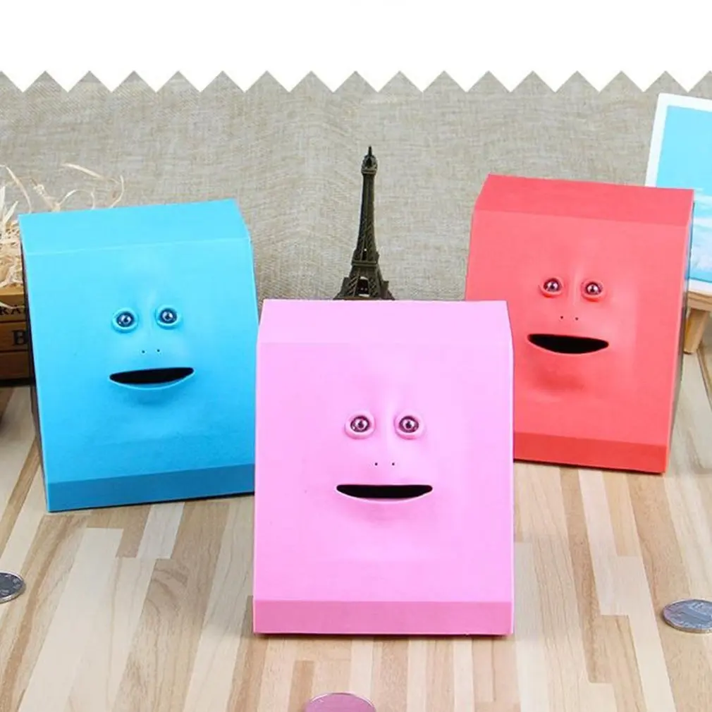 Пластиковая Копилка с человеческим лицом умная копилка датчиком электрическая