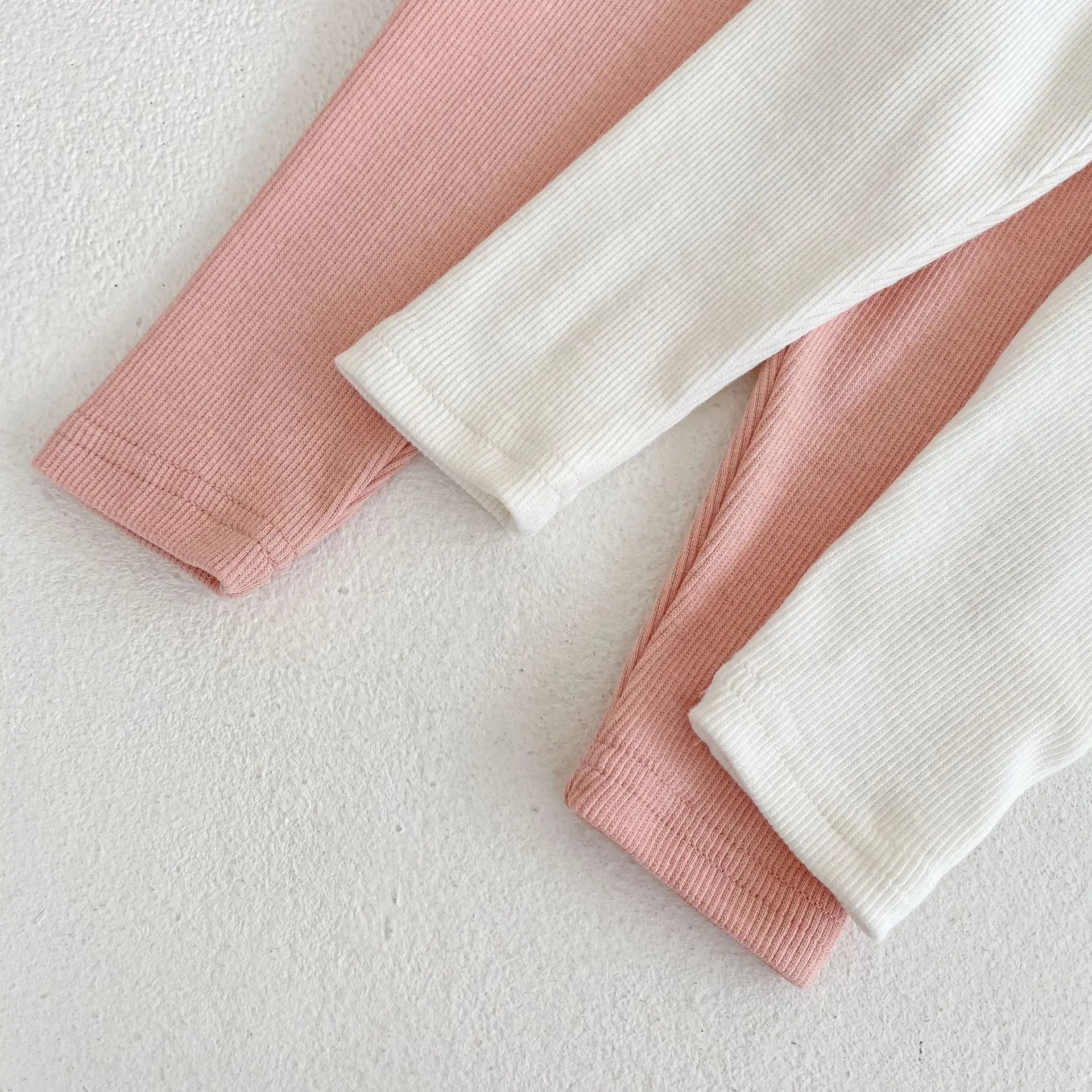 6-24M Baby Girl Ribbed Ruffle Romper Newborn Long Sleeve Jumpsuit Pants Hat Girls Sunsuit Outfit 3pcs Baby Autumn Clothing