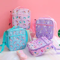 unicorn lunch bag for children cartoon large capacity ice bag kawaii portable thermal insulated lunch box picnic bags