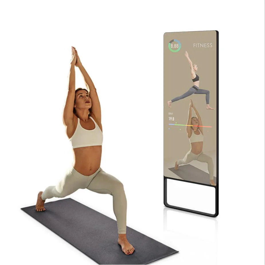 

Virtual smart fitness mirror 32" 43" inch TFT LCD display monitor for gym home Virtual Fitting Mirror, Mirror Exercise Workout