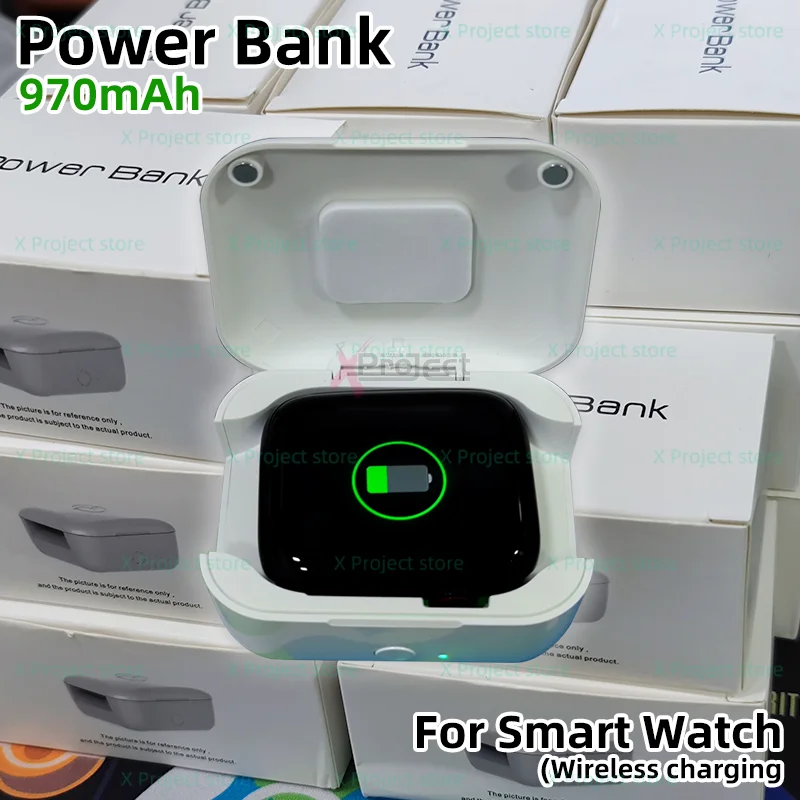 

Магнитное зарядное устройство DT100 PRO HW22 Plus P37 HW57 HW67 PRO MAX, портативное беспроводное зарядное устройство для умных часов, 970 мАч