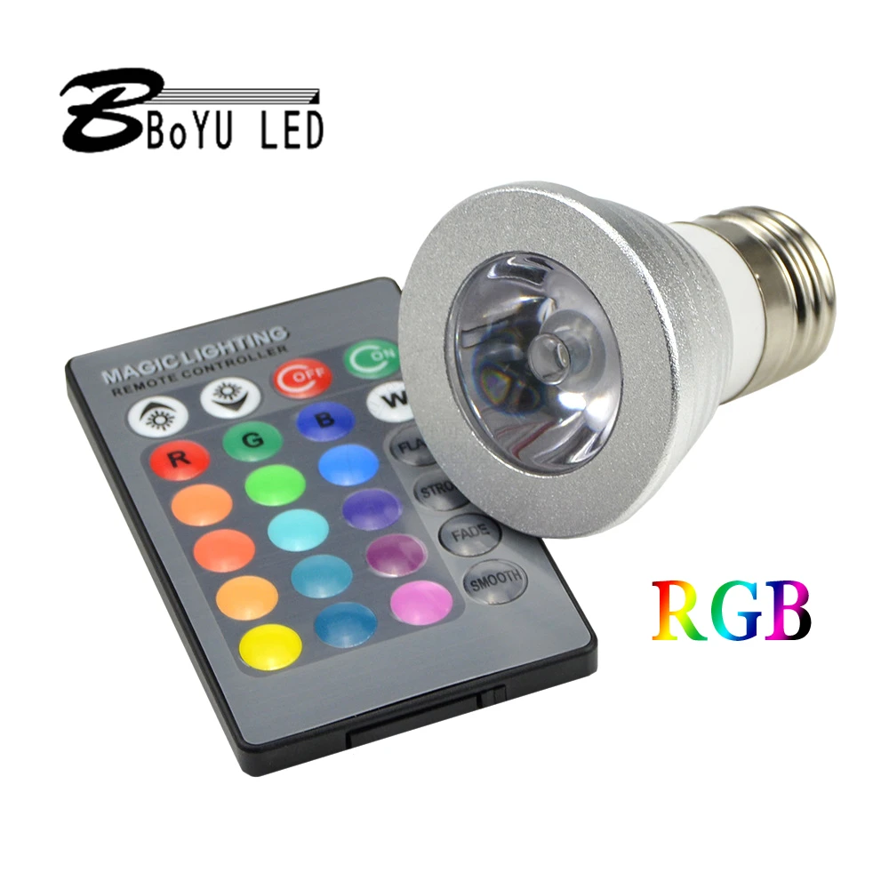 

RGBW bulb 5W led spotlight colorful remote control infrared dimming toning decorative atmosphere light night light
