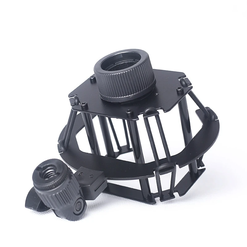 

Розничная продажа, квадратный противоударный пластиковый держатель для микрофона, вращающийся на 180 градусов, нескользящий фиксированный ...